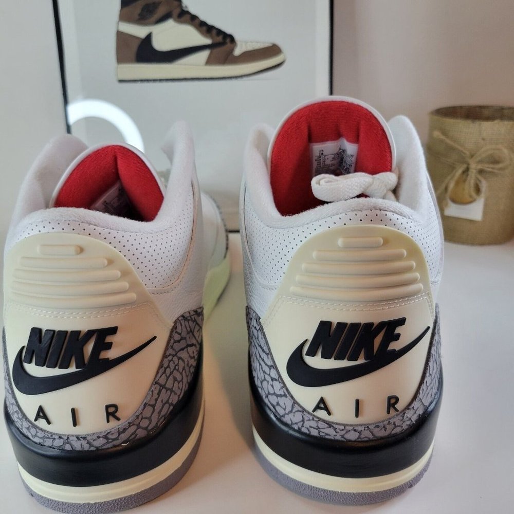 NIKE AIR JORDAN 3 RETRO WHITE CEMENT REIMAGINED DN3707-100 Men's Size 18 - Picture 4 of 4